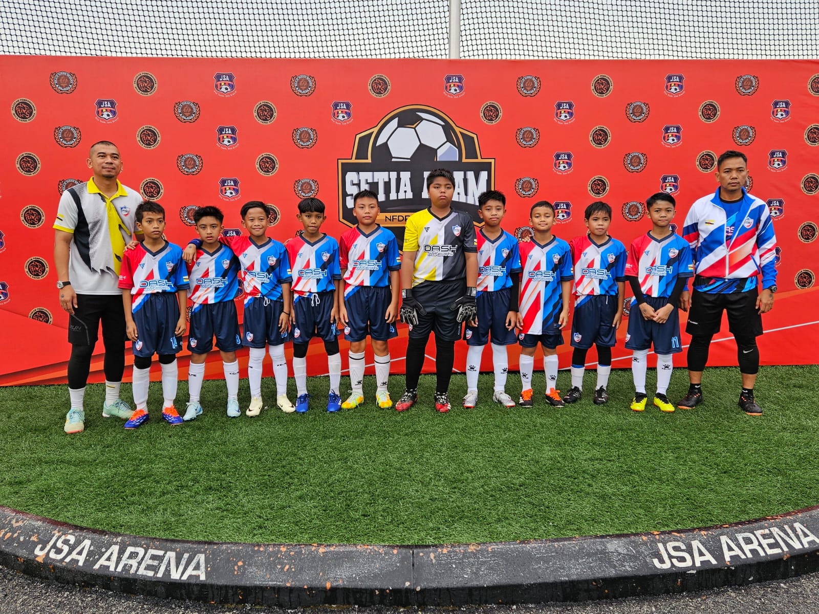 Dash Juniors FC B11 participate in a football tournament in Malaysia