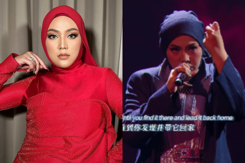 Shila Amzah advanced to the finals of a singing competition in China