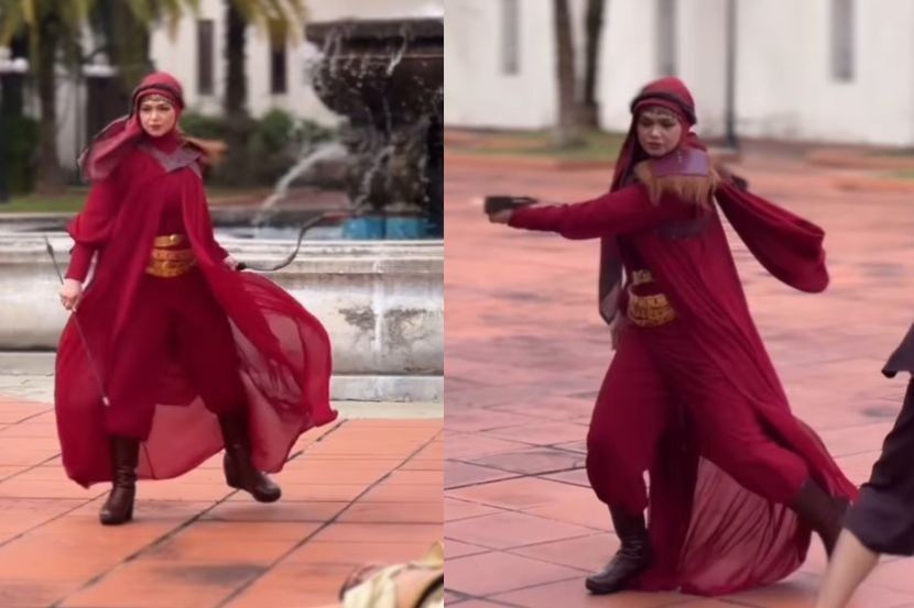 Siti Nurhaliza did a fight at the filming location