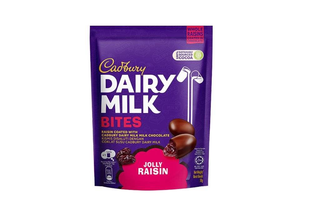 Mondelez recalls the product Cadbury Dairy Milk Bites Jolly Raisin 50g